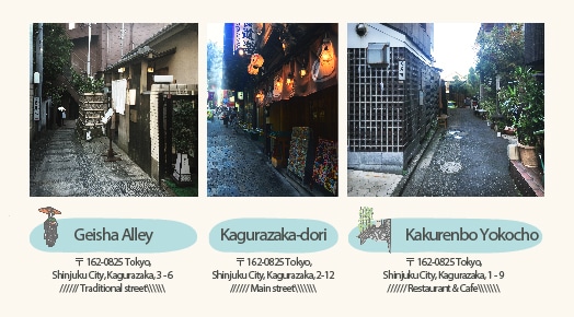 Kagurazala paved alleys